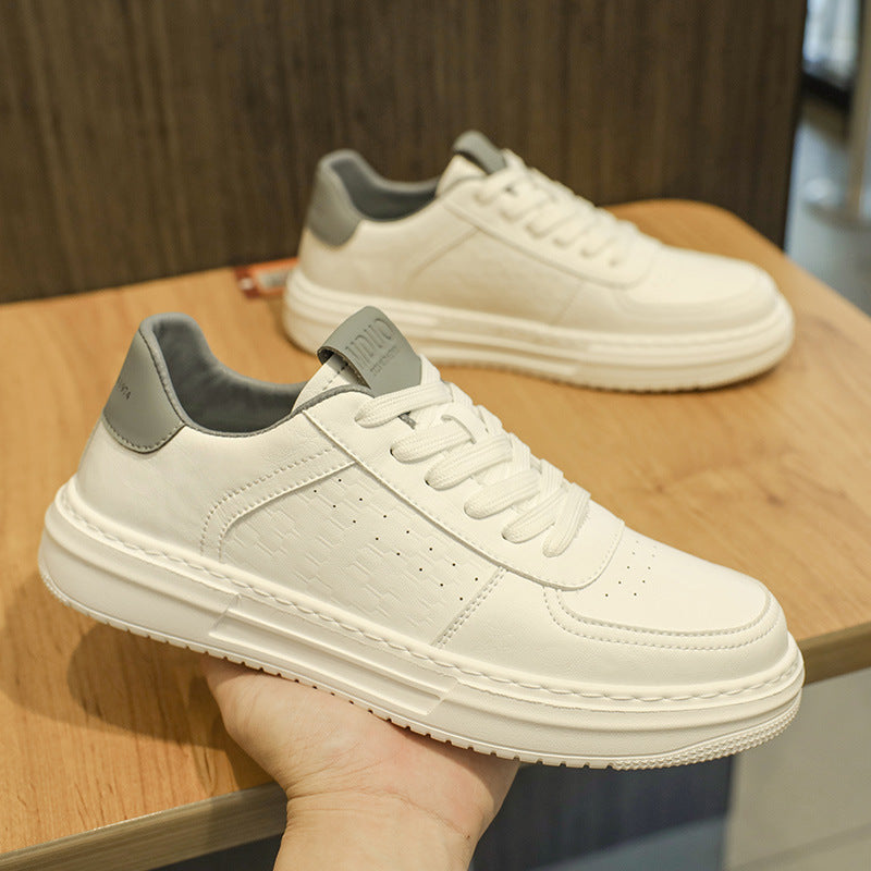 Men's Winter Breathable Low Top Height Increasing Fashionable Sneakers