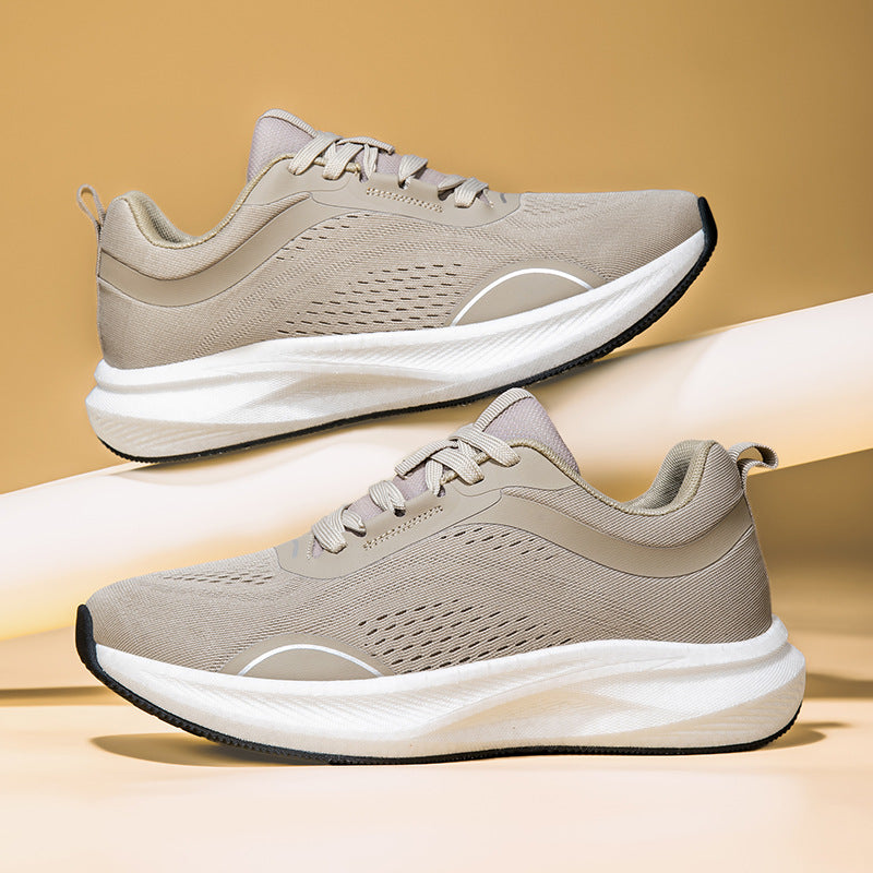 Men's Last Big Head Lightweight Breathable Mesh Marathon Rebound Help Men's Sports Shoes