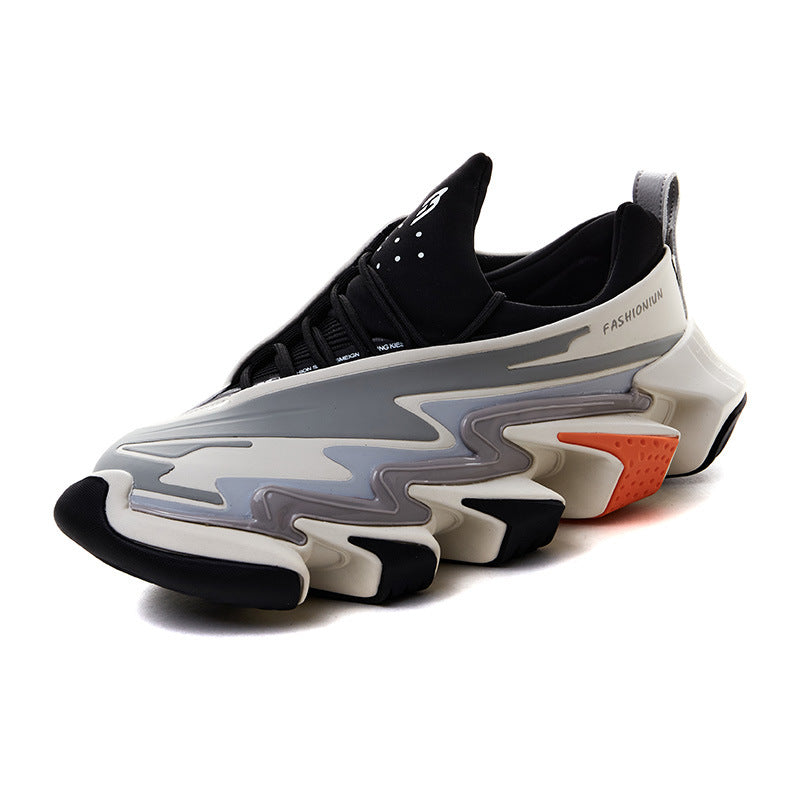 Women's & Men's Running Fashionable Design Thick Sole Increased Contrast Sneakers