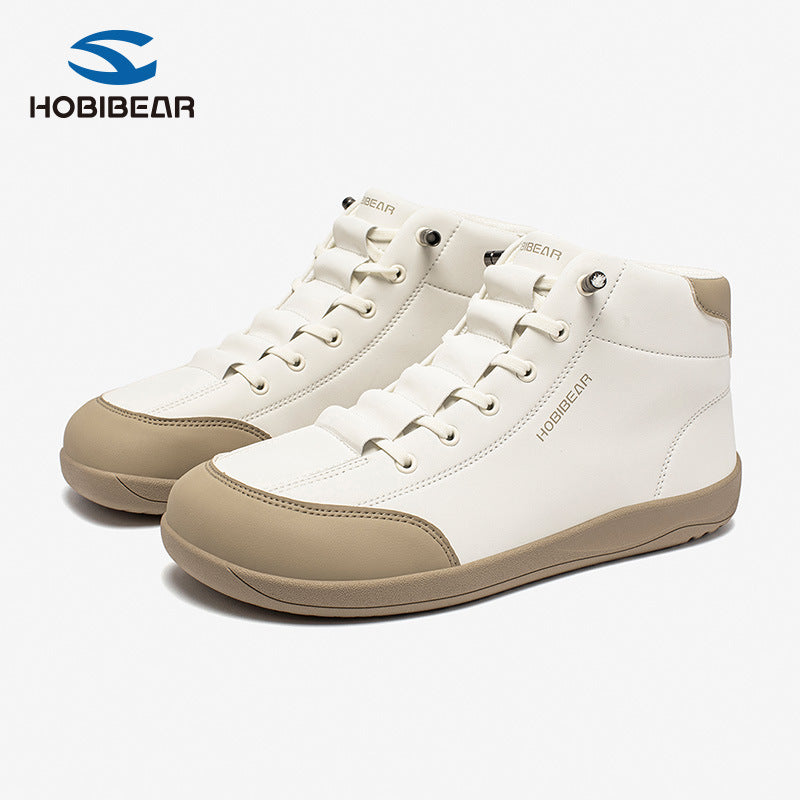 Wide Toe Synthetic Vamp Short Slip-on Boots