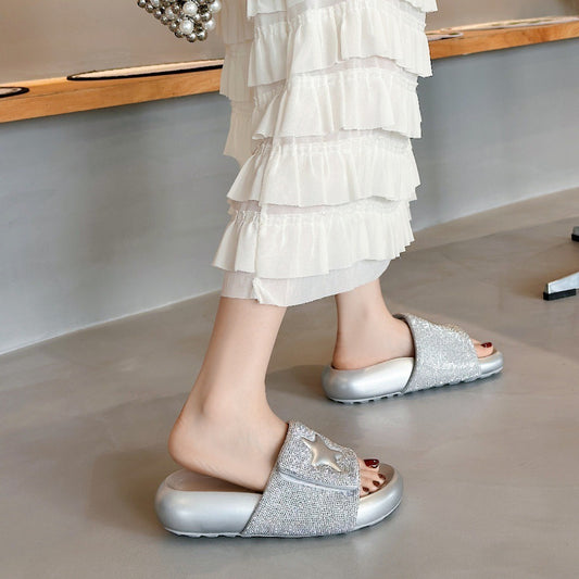 Women's Style Fashion Platform Height Increasing Happy Sandals