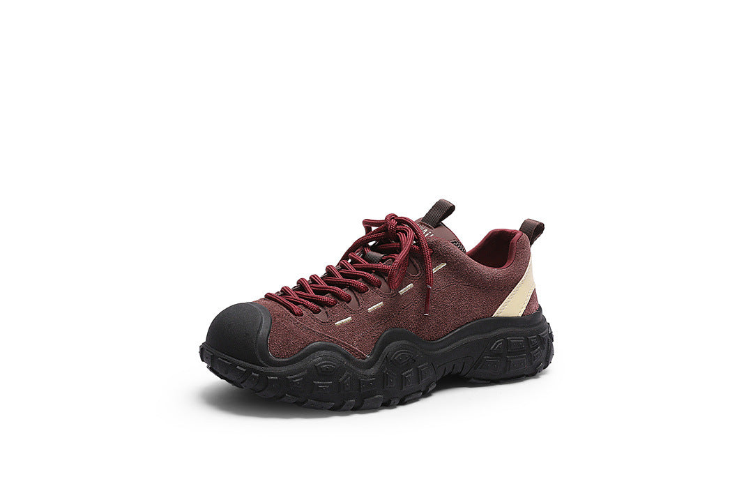 Women's Outdoor Mountaineering Platform Heightened Daddy Autumn Ugly Cute Big Women's Casual Shoes