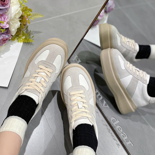 Insole German Training Spring Platform Small Casual Shoes