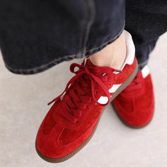 Women's Lightweight Soft Sole Genuine Platform German Training Retro Color Matching Women's Sports Shoes