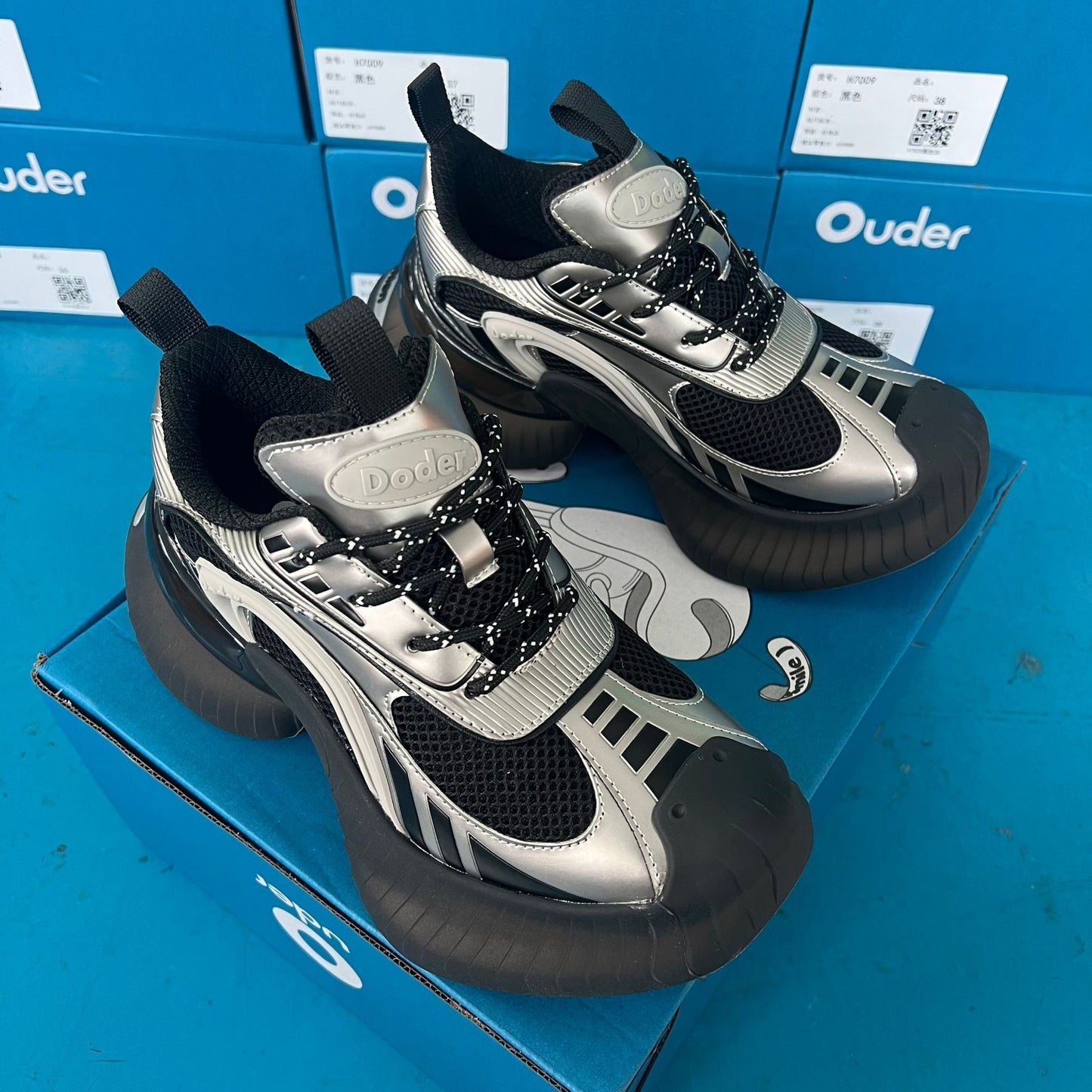 Women's Office Version Streamer Running Thick Sole Heightened Daddy Retro Women's Casual Shoes