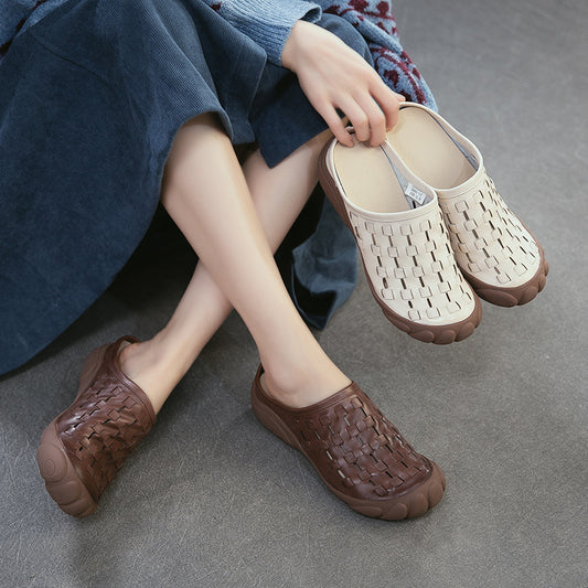 Women's Vintage Hand-woven For Outdoors First Layer Men's Shoes