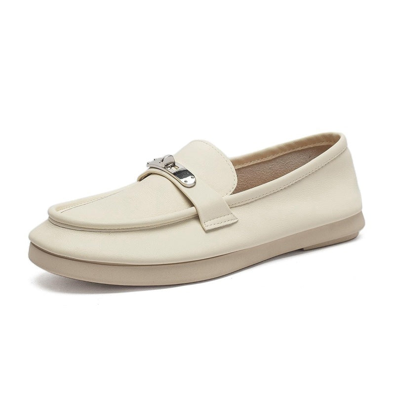 Women's One Pedal French Lock Small Sewing Very Loafers