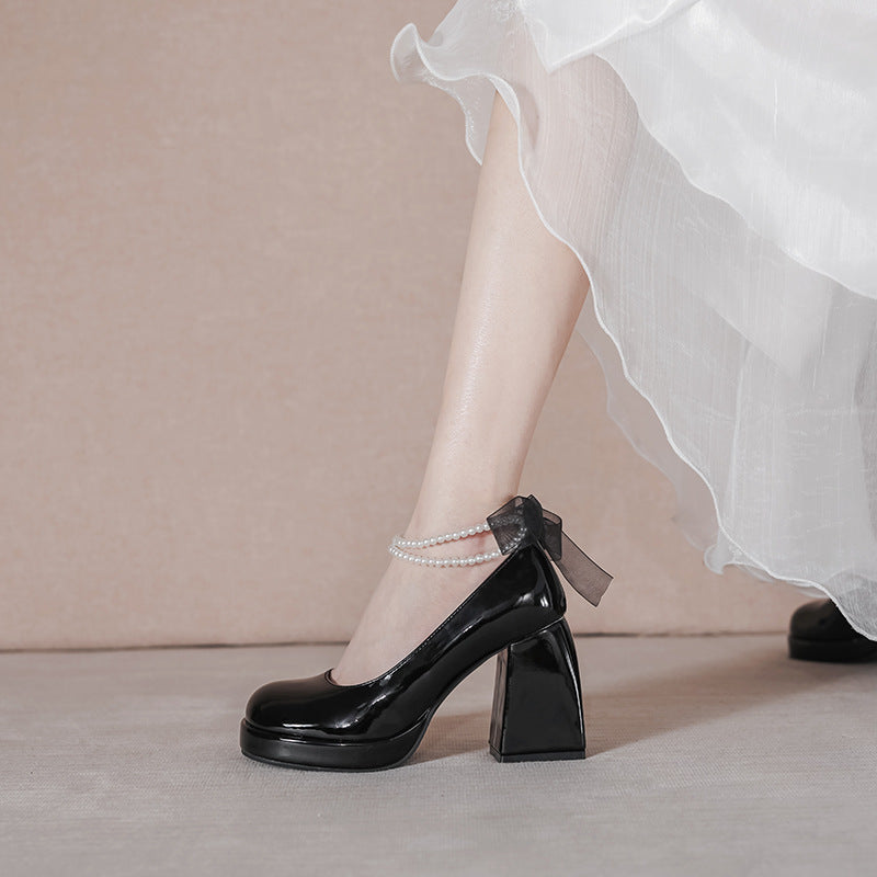 Women's Low-cut High Mary Jane French Vintage Women's Shoes