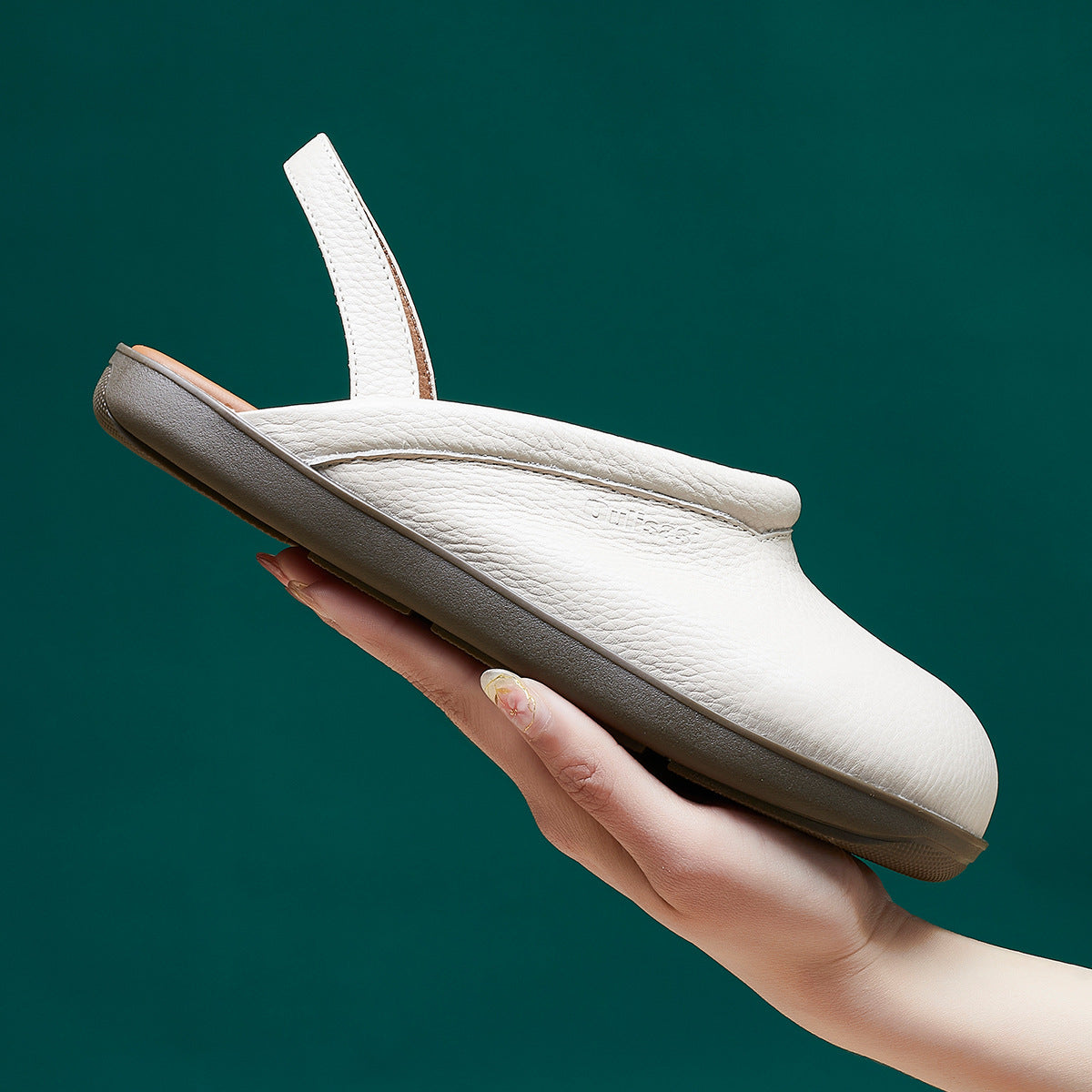 Women's First Layer Cowhide Summer Comfortable Closed Casual Shoes