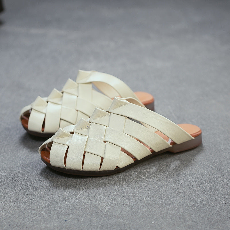 Woven Commute Minimalist Outer Wear Fashionable Slippers