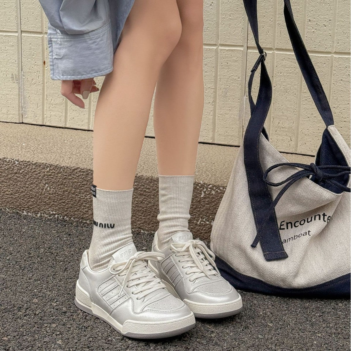 Women's Spring Thin Bottom White Fashionable Versatile Sports Breathable Women's Casual Shoes