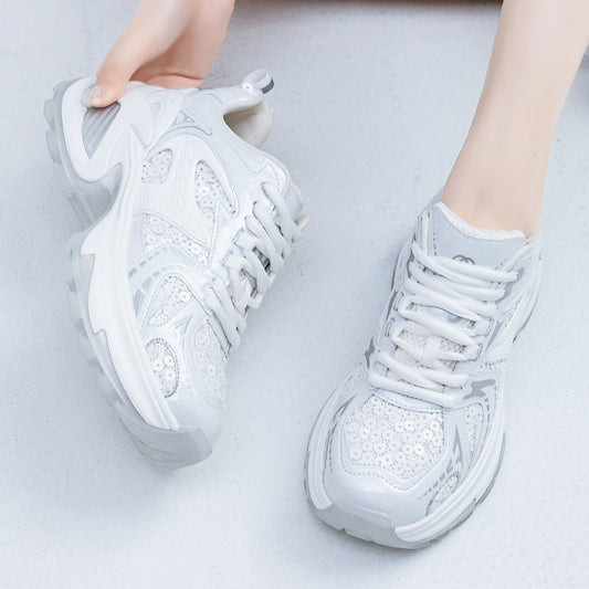 Women's Summer Starry Night Flying Thick Bottom Sneakers