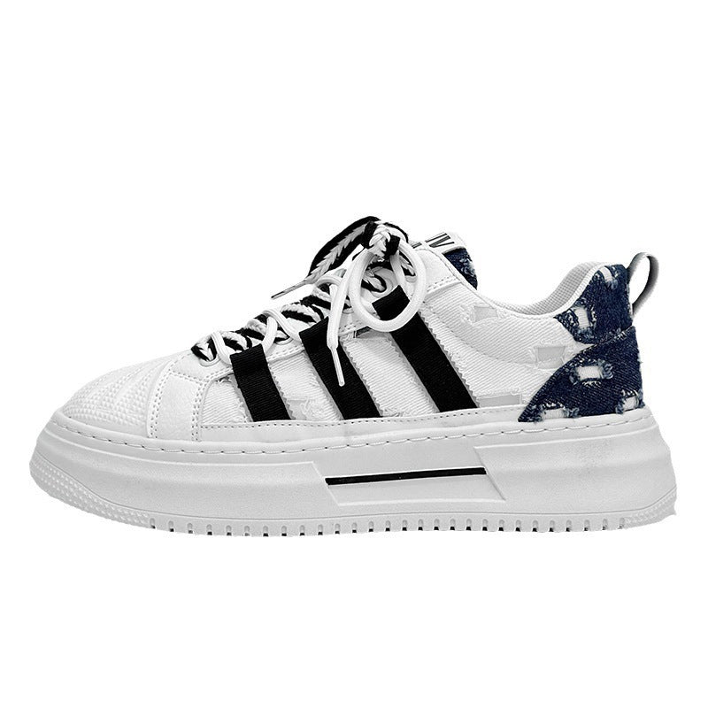 Men's Oversized Summer Breathable Board Green Less Sneakers