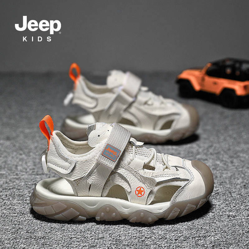 Children's Jeep Spring Boys Summer Mesh Surface Kid's Sandals