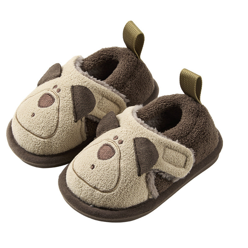 Cheerful Mario Little Cotton Boys Winter Slippers