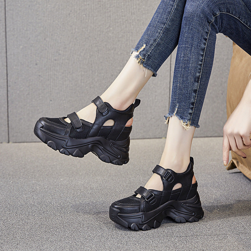 Women's Toe For Outdoors Height Increasing Insole Sandals