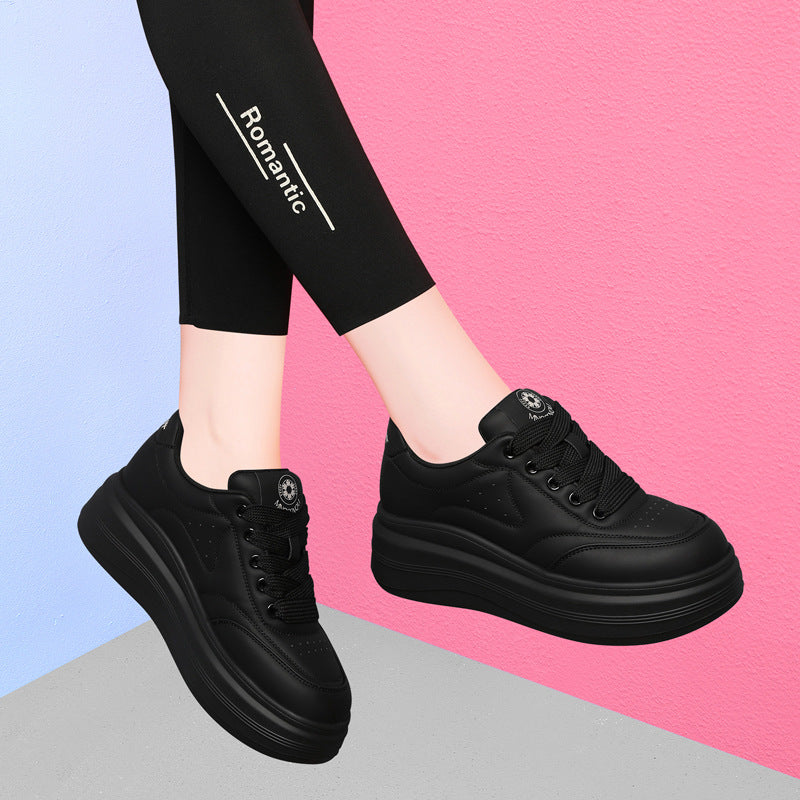 Gold Silk Rabbit Bread Platform Muffin Sports Soft Bottom Sneakers