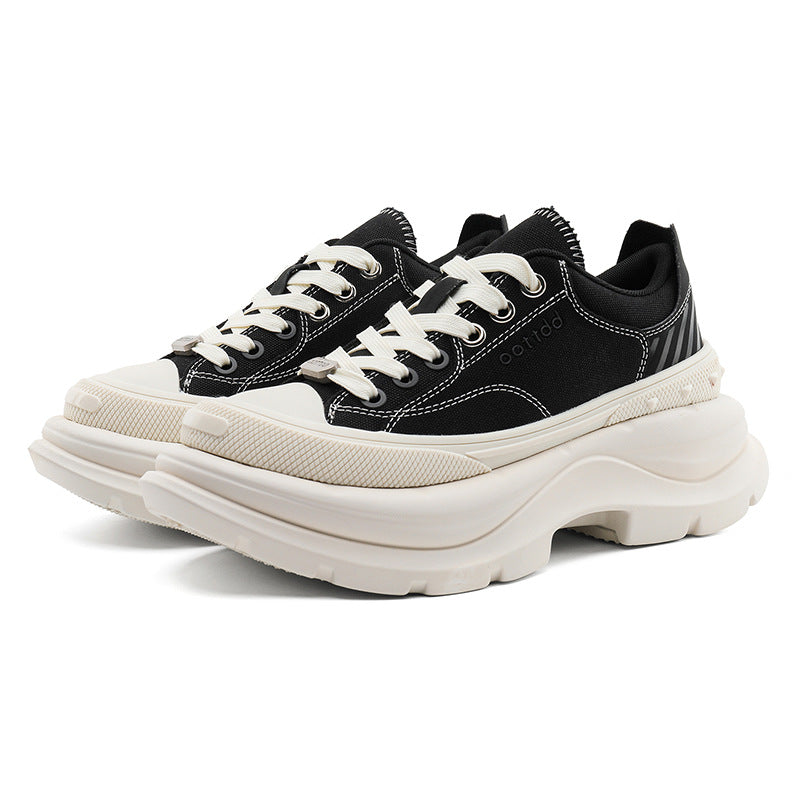Thick-soled Autumn Small Heightened Platform Light Canvas Shoes