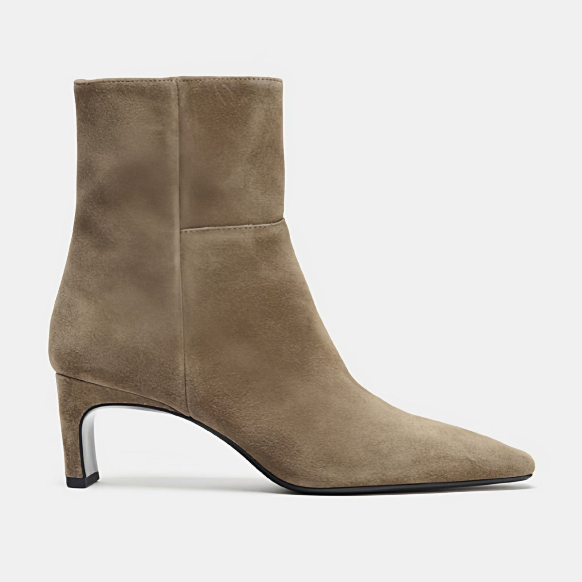 Women's Winter Thread Details Suede Cat Pointed Women's Leather Boots