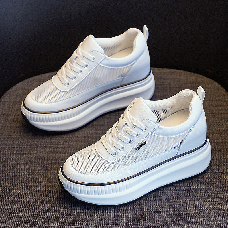 Women's Wedge Platform Small Height Increasing Insole Four Women's Casual Shoes