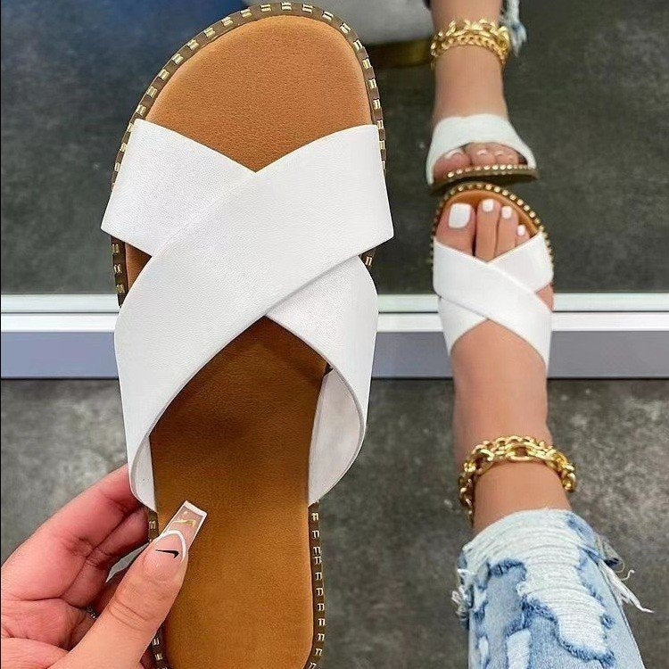 Women's Summer Plus Size Flat Flip-flops Beach Sandals