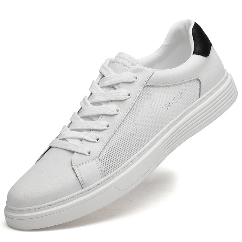 Men's Size Business Comfortable Cowhide Surface Stitching Bottom Durable Men's Board Shoes