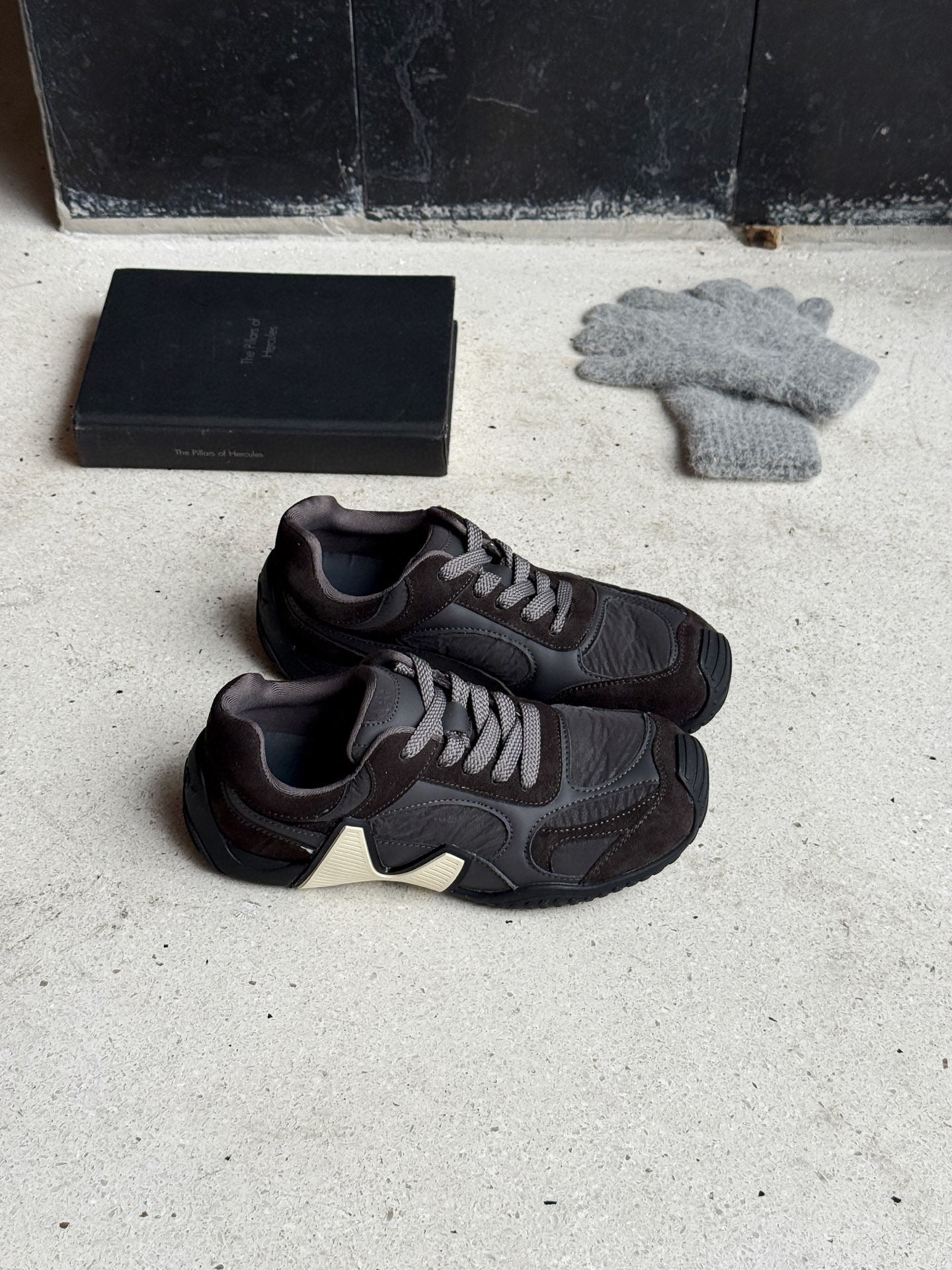 Women's Fashion Board Flat Color Contrast Patchwork Women's Casual Shoes