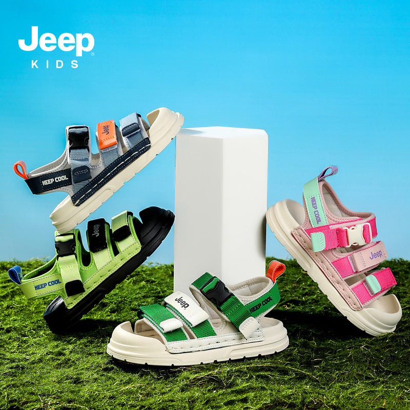 Children's Toe Summer Velcro Soft Bottom Boy Kid's Sandals