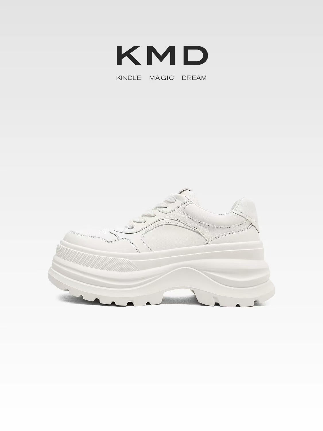 Women's Layer Cowhide Autumn Genuine Platform White Sports Casual Shoes