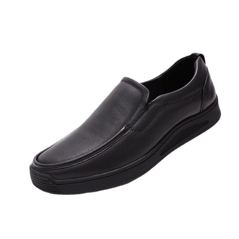 Men's Business Formal Wear Black Large Size Leather Shoes