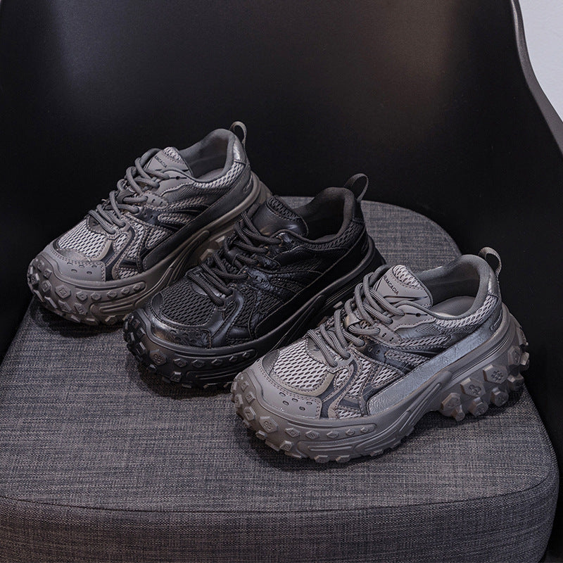 Women's Height Increasing Small Paris Resin Sole Sneakers