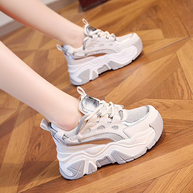 Women's Thick-soled Heightened Daddy Summer Trendy Muffin Sneakers