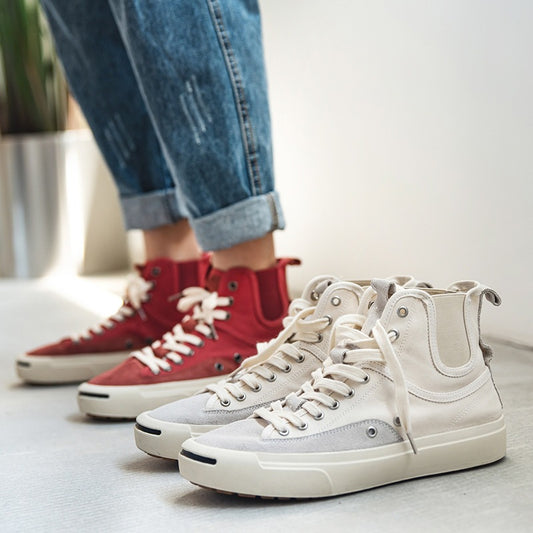 Men's Breathable Versatile White Summer Korean Fashion Sneakers