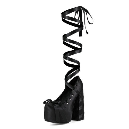 Women's Thick Bottom Sweet Strap Chunky Large Women's Shoes