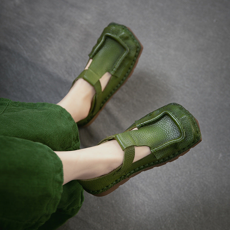Women's Square Toe Platform Comfortable Commute Big Women's Casual Shoes