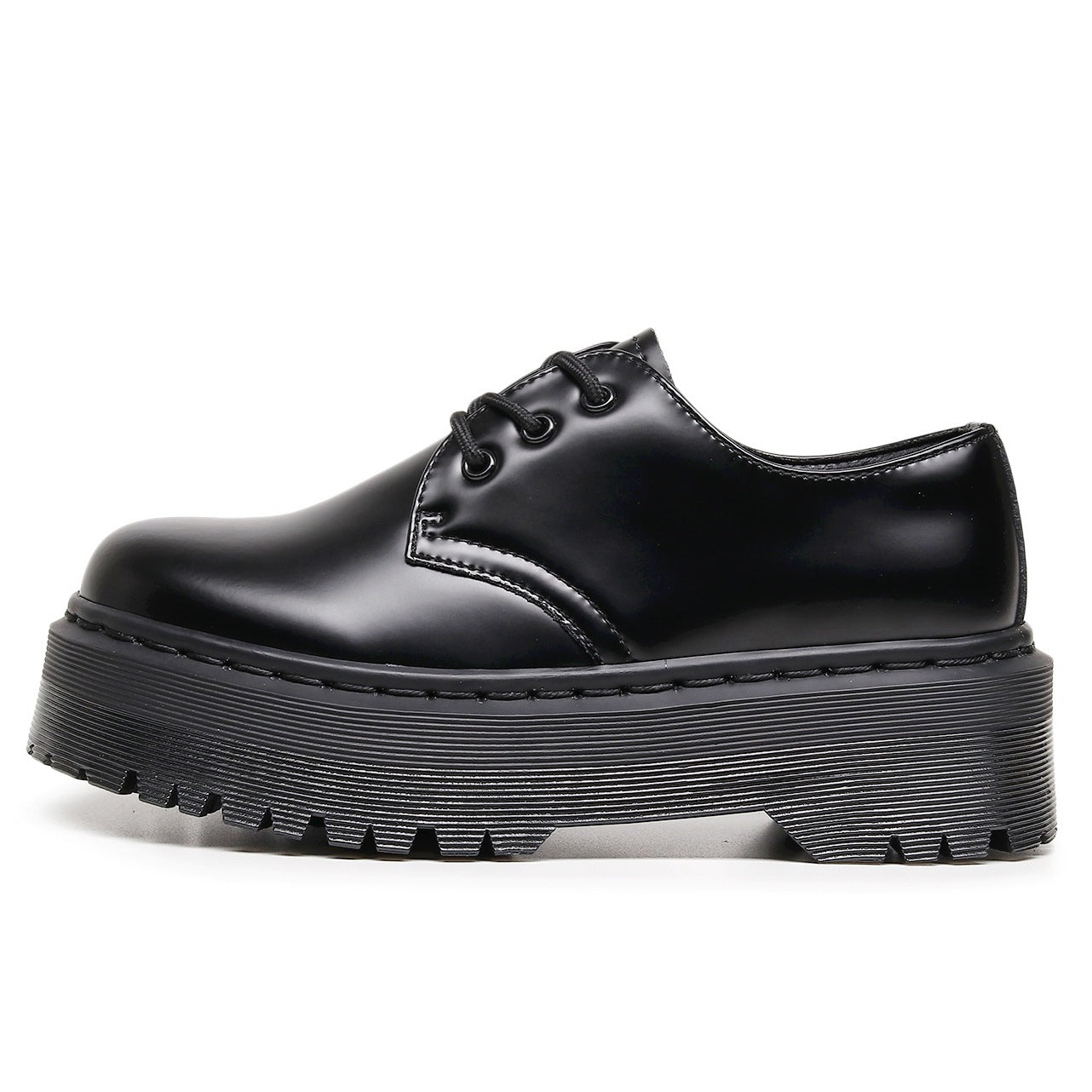 Women's Thick-soled Low-cut Genuine British Round Head Leisure Boots