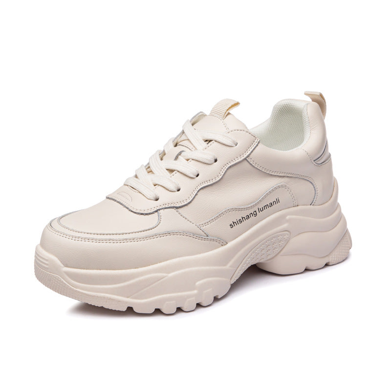 Women's Breathable Clunky Springtide Platform Height Increasing Sneakers