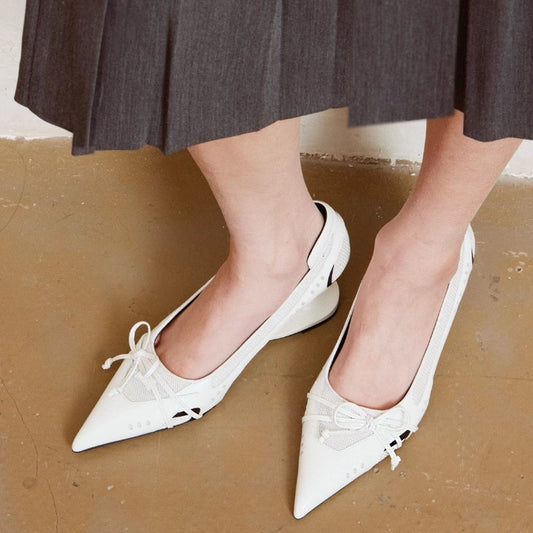 Future Style Bow Sports Retro Racing Women's Shoes