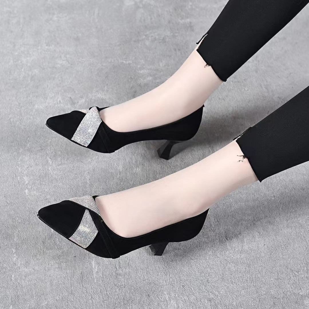 Women's Pointed Toe Pumps Authentic Stiletto High Casual Shoes