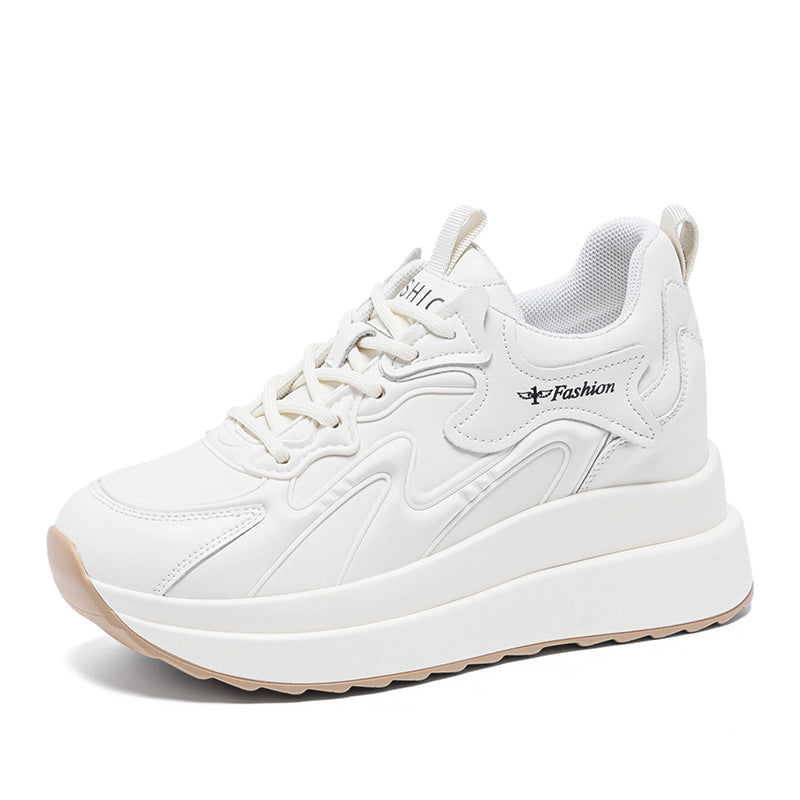Women's Increasing Insole Dad Breathable Skateboard Thick Women's Casual Shoes