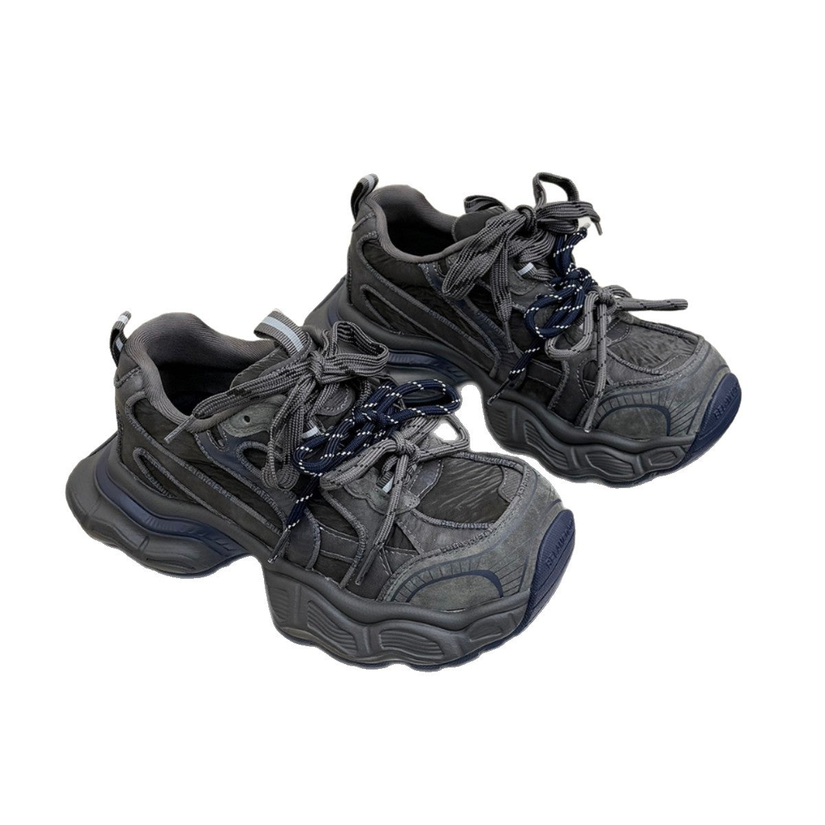 Women's Western Style Double Shoelaces Platform Dad Casual Shoes