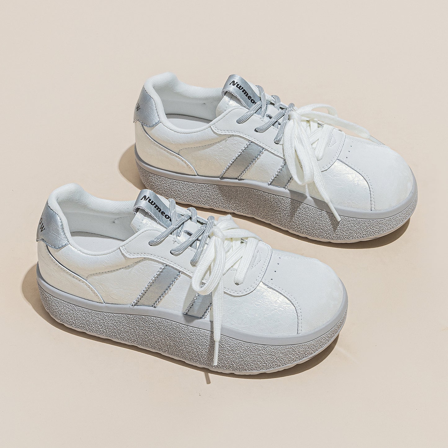 Women's White For Spring Thick Sole Increased Comfortable Breathable Leisure Women's Casual Shoes