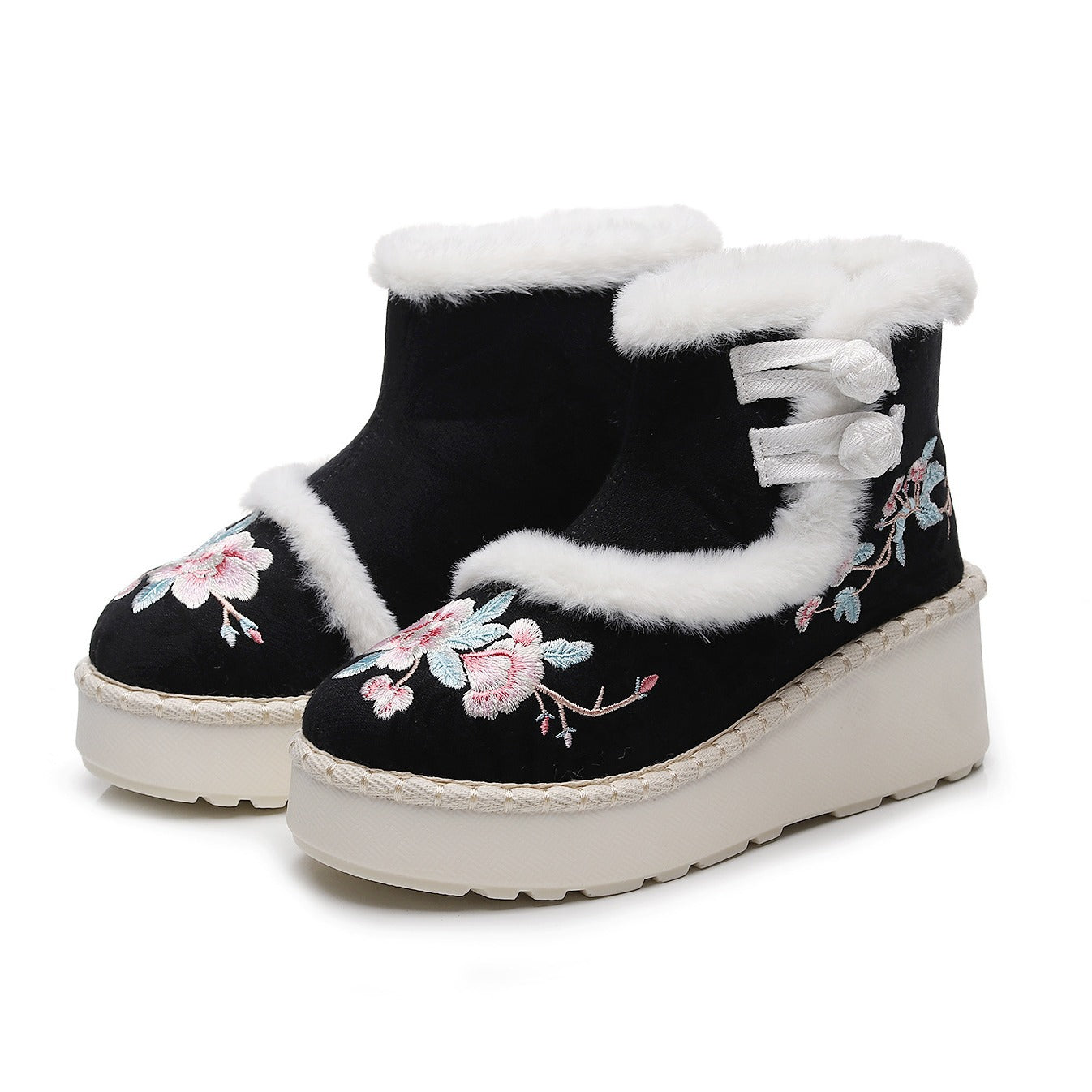 Yunnan Embroidery National Fashion Wedge Characteristic Women's Shoes