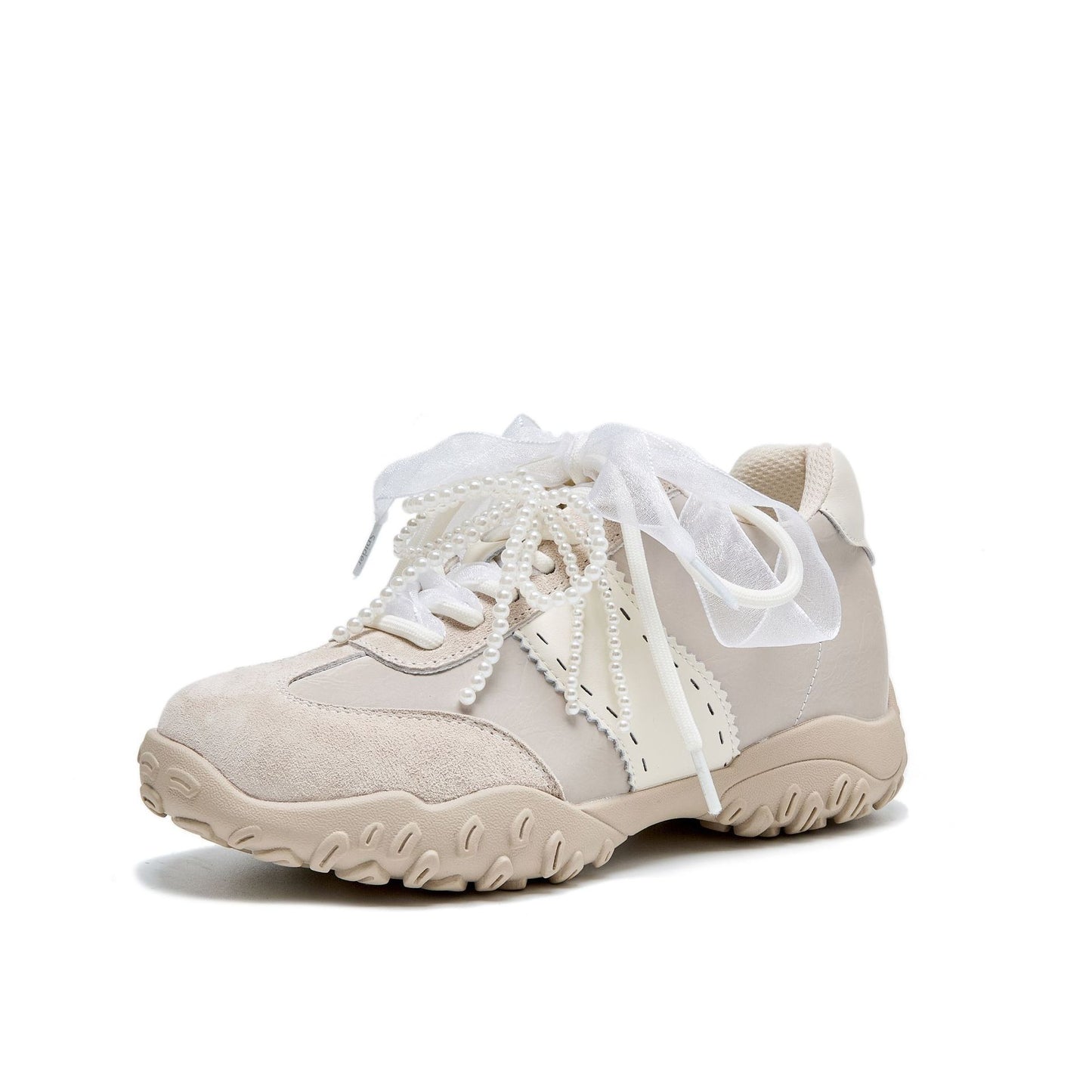 Mercerized Pearl Lace Mandarin Duck Shoelace Sports Invisible Women's Casual Shoes