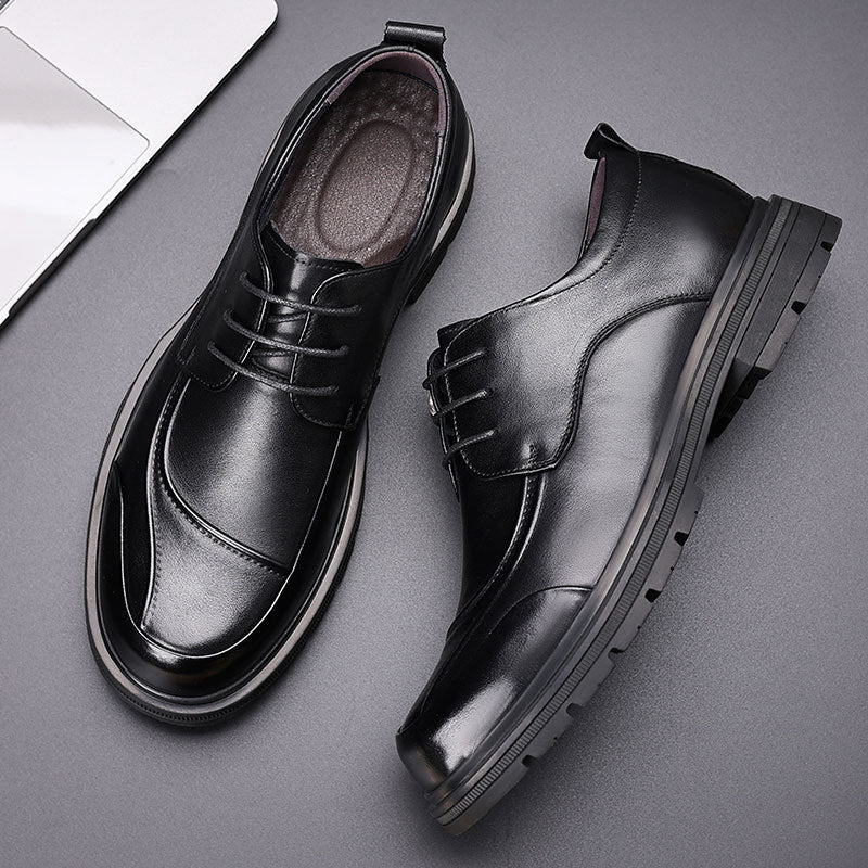 Men's Of First Layer Cowhide Business Spring Fashion Leather Shoes
