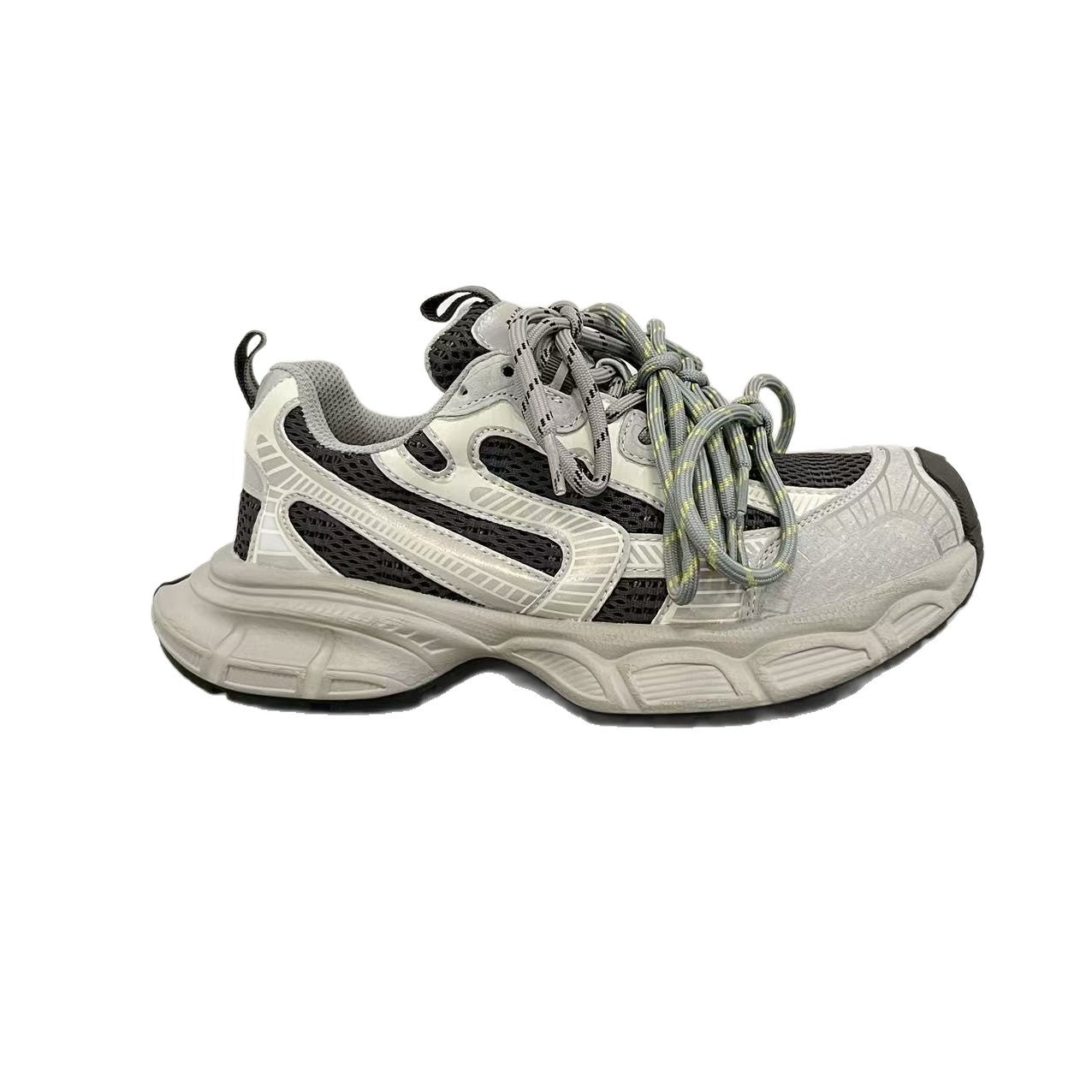 Women's Thick-soled Paris Double Contrast Color Dad Autumn Leisure Shock Absorption Women's Sports Shoes