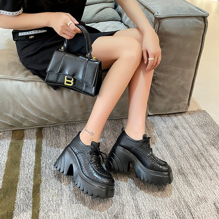 Women's Super High Summer Platform Small Height Increasing Breathable Women's Fashion Shoes