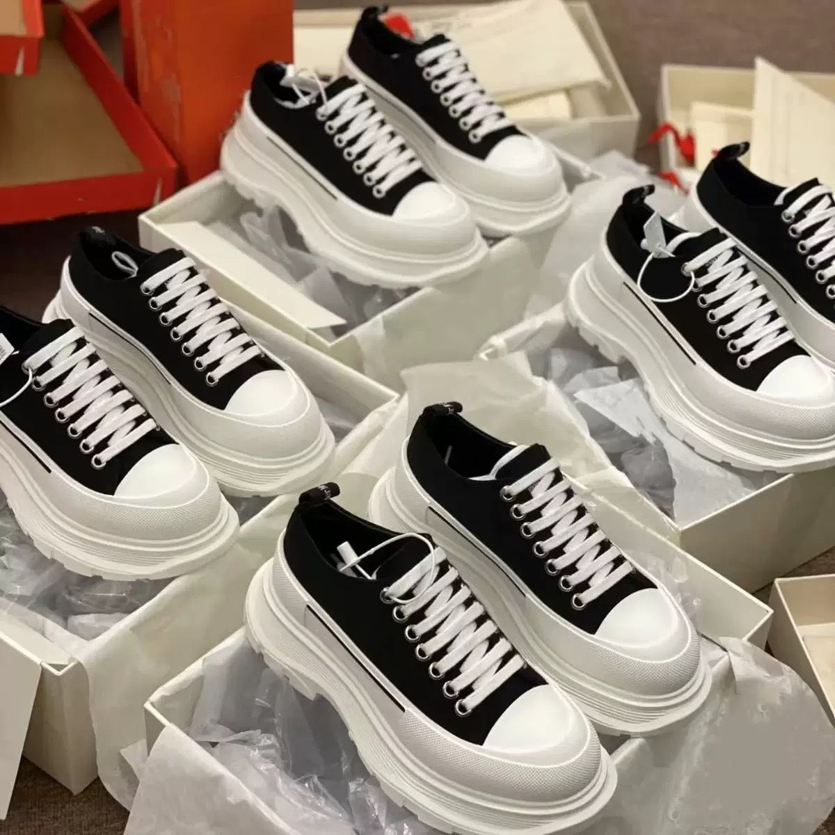 Women's Mcqueen Platform White Height Increasing Leisure Women's Casual Shoes