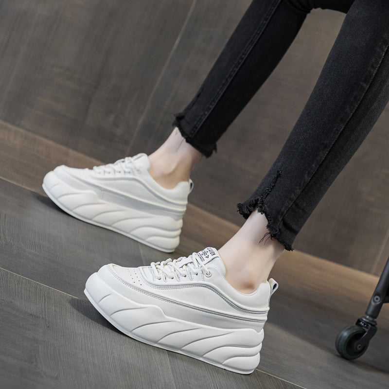 Women's Insole Platform White Wedge Pumps Tide Women's Casual Shoes