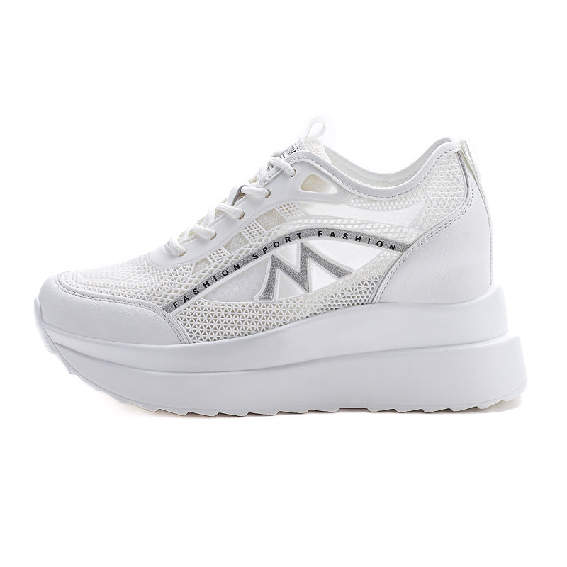 Women's Sports Hollow Mesh Breathable Running Soft Bottom Women's Casual Shoes